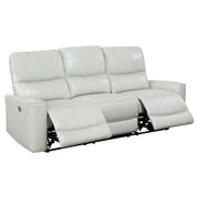 Greenfield 3-piece Power Reclining Sofa Set Dove Grey - 610261P-S3