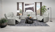 Greenfield Upholstered Power Reclining Loveseat Dove Grey - 610262P
