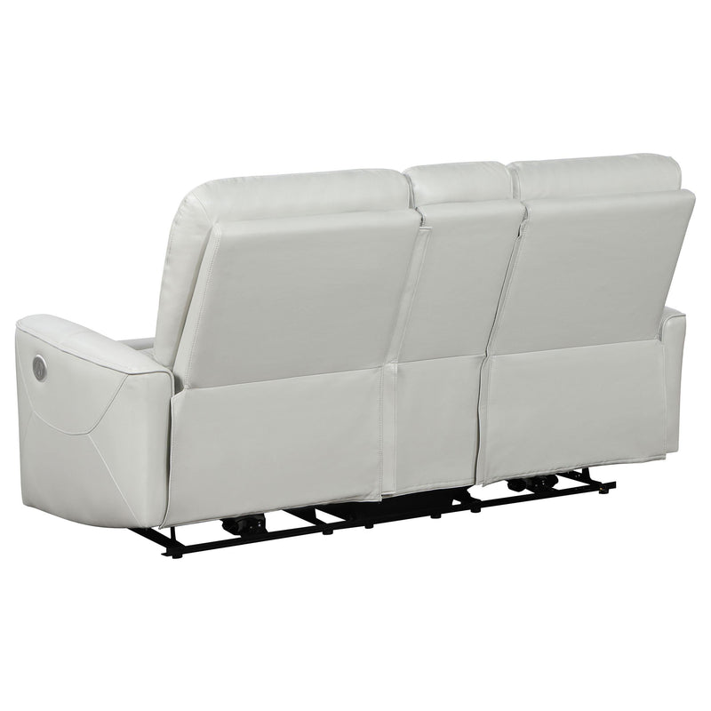 Greenfield Upholstered Power Reclining Loveseat Dove Grey - 610262P