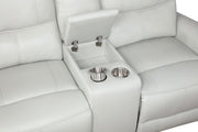 Greenfield Upholstered Power Reclining Loveseat Dove Grey - 610262P