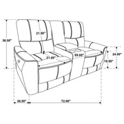 Greenfield Upholstered Power Reclining Loveseat Saddle Brown - 610265P