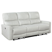 Greenfield Upholstered Power Reclining Sofa Dove Grey - 610261P