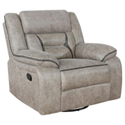 Greer 3-piece Upholstered Reclining Sofa Set Taupe - 651351-S3