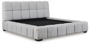 Grendusk Light Gray California King Upholstered Bed - PCB584B3