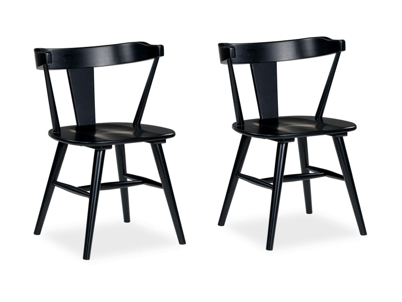 Gretlynn Black/Natural Dining Chair (Set of 2) - D501-02X2