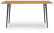 Gretlynn Black/Natural Dining Table - D501-25