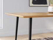 Gretlynn Black/Natural Dining Table - D501-25