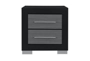 Emma Black/Grey Nightstand - EMMA-BLACK/GREY-NS