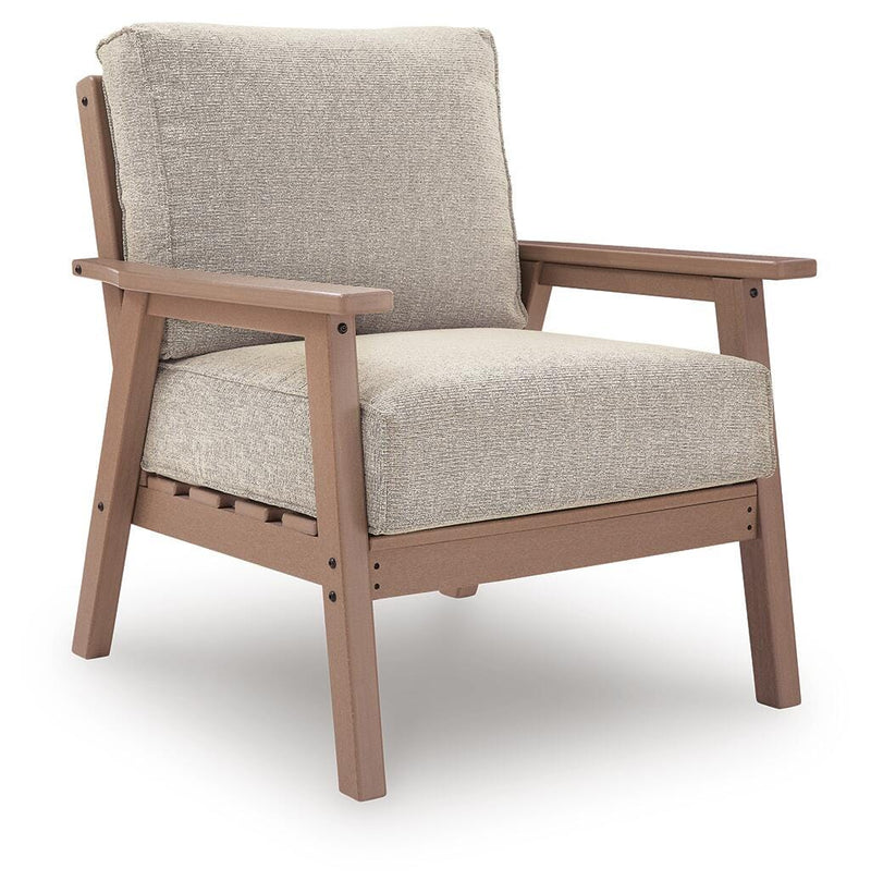 Grover Beach Driftwood Outdoor Lounge Chair with Cushion (Set of 2) - PCP422-820