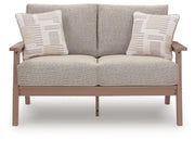 Grover Beach Driftwood Outdoor Loveseat with Cushion - PCP422-835