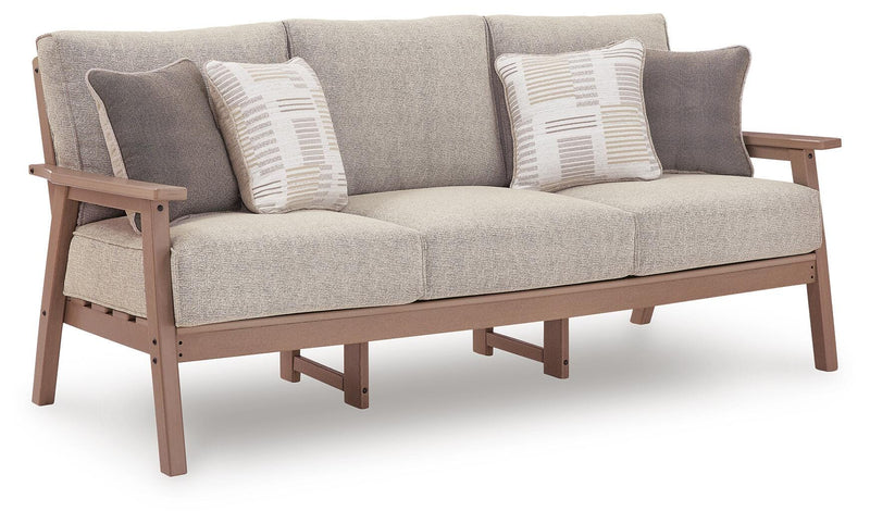 Grover Beach Driftwood Outdoor Sofa with Cushion - PCP422-838
