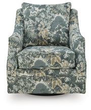 Gubbins Blue/Green/Yellow Swivel Accent Chair - A3000852
