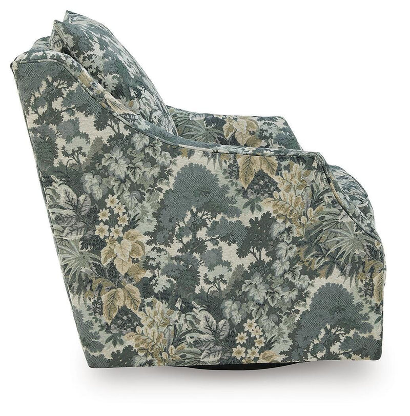 Gubbins Blue/Green/Yellow Swivel Accent Chair - A3000852