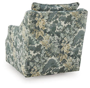Gubbins Blue/Green/Yellow Swivel Accent Chair - A3000852
