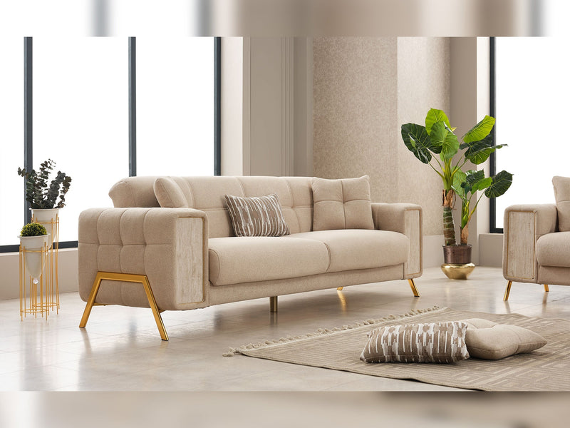 Guido Convertible Loveseat in Beige - 200-SIM-GUI-GIRNE03-2