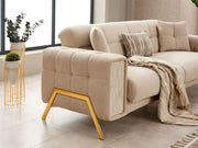 Guido Convertible Loveseat in White - 200-SIM-GUI-GIRNE01-2