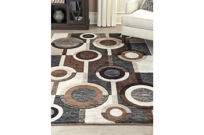 Guintte Multi 5' x 6'7" Rug - Lara FurnitureRugs