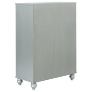 Gunnison 5-drawer Bedroom Chest Silver Metallic - 223215