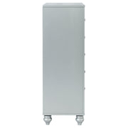 Gunnison 5-drawer Bedroom Chest Silver Metallic - 223215