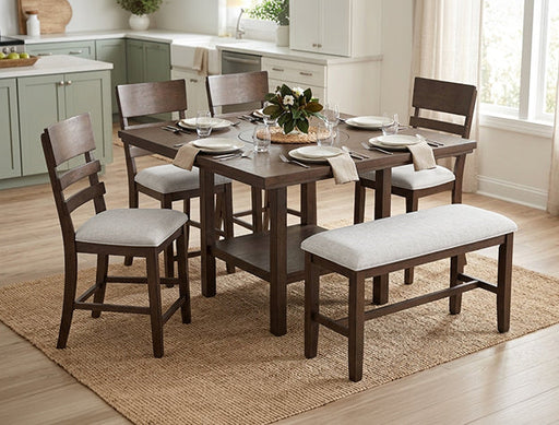 Guthrie Ct Ht Bench Brown - 2711BR-BENCH