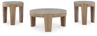 Guystone Table (Set of 3) - Gate FurnitureOccasional Table Set