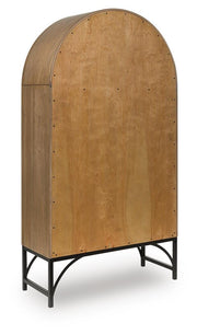 Gwenwich Natural/Black Accent Cabinet - A4000704