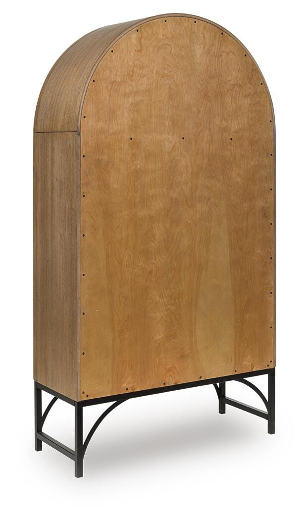 Gwenwich Natural/Black Accent Cabinet - A4000704