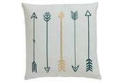 Gyldan White/Teal/Gold Pillow (Set of 4) - Lara FurniturePillow
