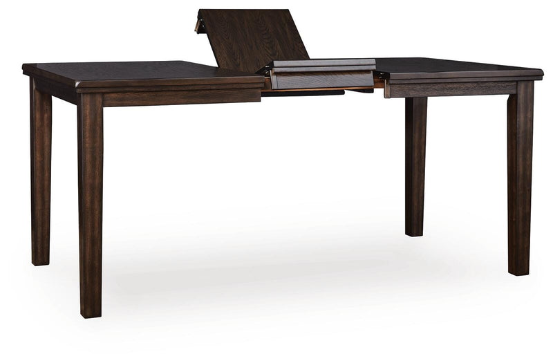 Haddigan Counter Height Extension Table and 8 Barstools - D596D12