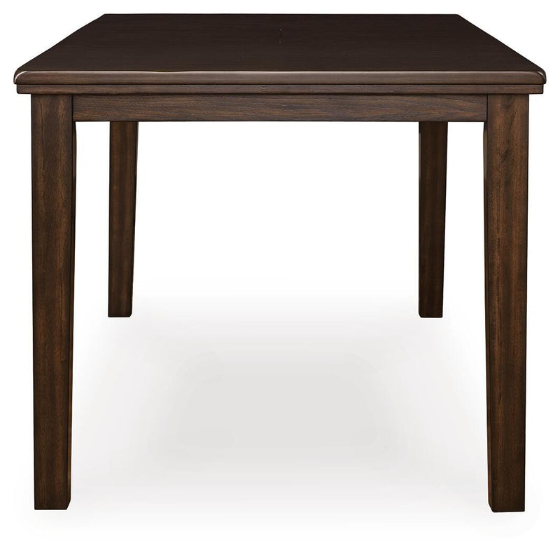 Haddigan Counter Height Extension Table and 8 Barstools - D596D12