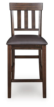 Haddigan Dark Brown Counter Height Bar Stool (Set of 2) - D596-124X2