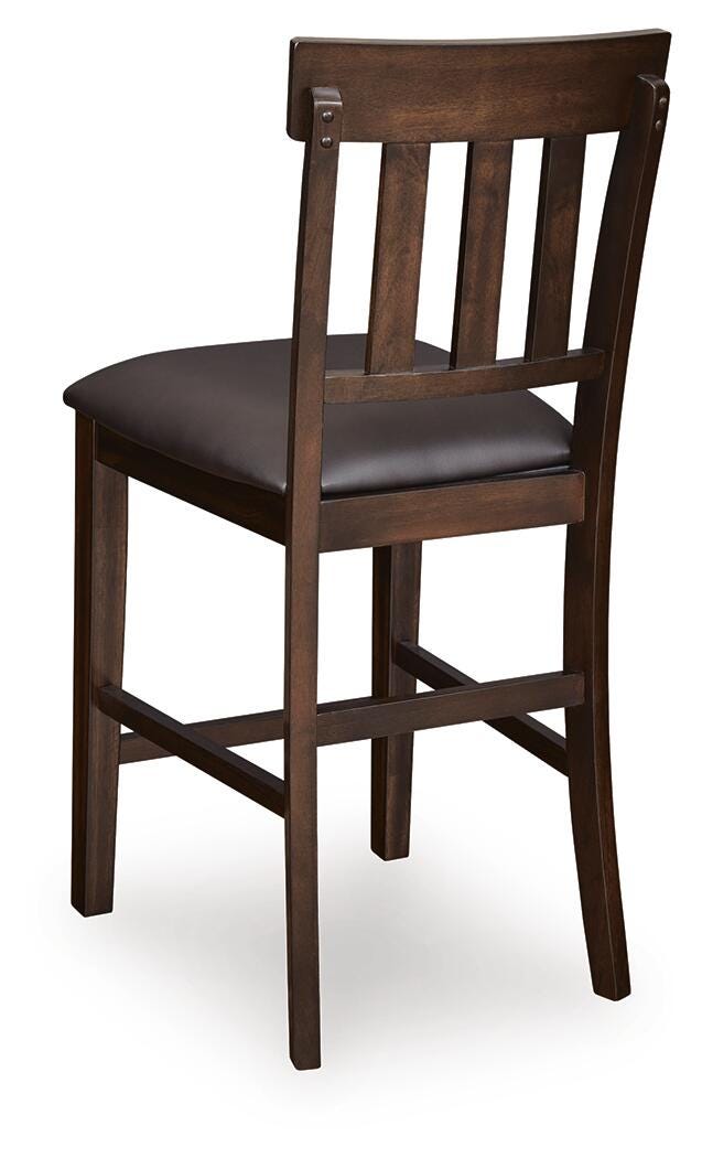 Haddigan Dark Brown Counter Height Bar Stool (Set of 2) - D596-124X2