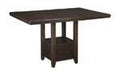 Haddigan Dark Brown Counter Height Dining Extension Table - Gate FurnitureCounter Height Table