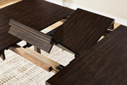 Haddigan Dark Brown Counter Height Dining Extension Table - D596-32