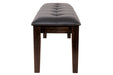 Haddigan Dark Brown Dining Bench - Gate FurnitureAccent Bench