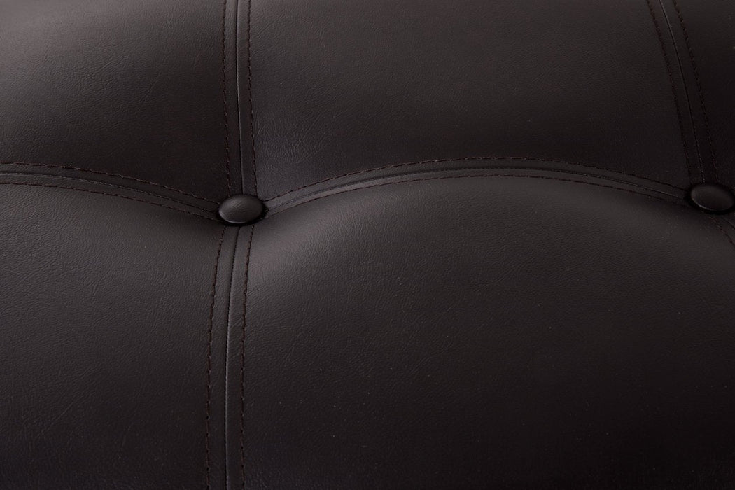 Haddigan Dark Brown Dining Bench - Gate FurnitureAccent Bench