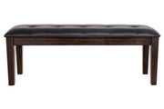 Haddigan Dark Brown Dining Bench - Gate FurnitureAccent Bench