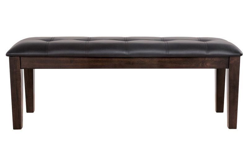 Haddigan Dark Brown Dining Bench - Gate FurnitureAccent Bench