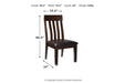 Haddigan Dark Brown Dining Chair (Set of 2) - Gate FurnitureDining Chair