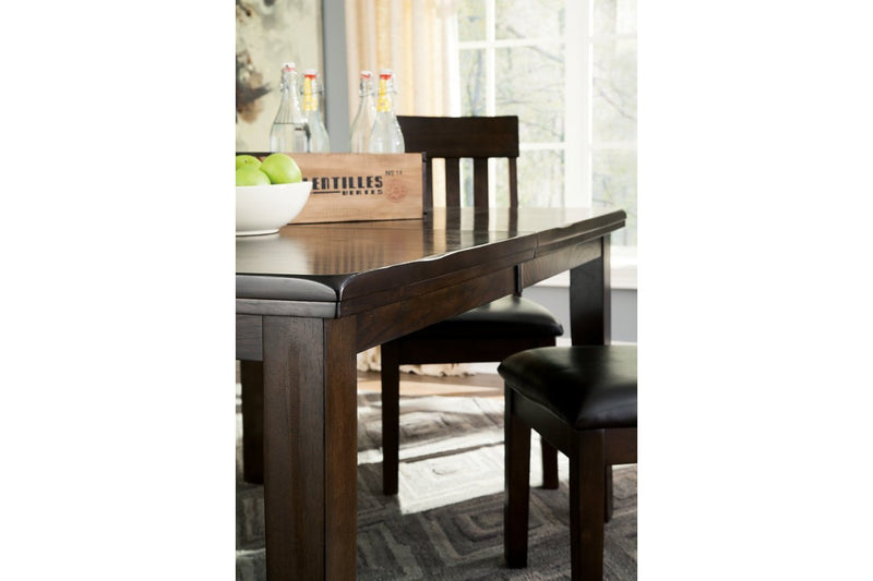 Haddigan Dark Brown Dining Extension Table - Lara FurnitureDining Table