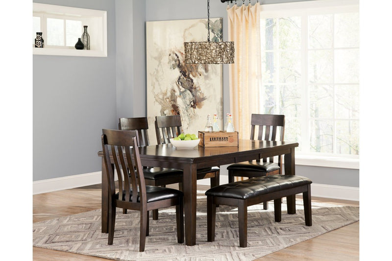 Haddigan Dark Brown Dining Extension Table - Lara FurnitureDining Table