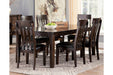 Haddigan Dark Brown Dining Extension Table - Gate FurnitureDining Table