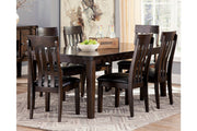 Haddigan Dark Brown Dining Extension Table - Lara FurnitureDining Table
