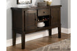Haddigan Dark Brown Dining Server - Gate FurnitureCabinet