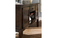 Haddigan Dark Brown Dining Server - Gate FurnitureCabinet