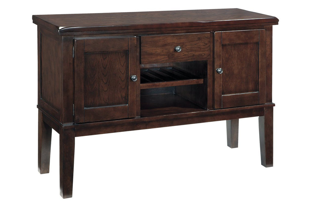 Haddigan Dark Brown Dining Server - Gate FurnitureCabinet