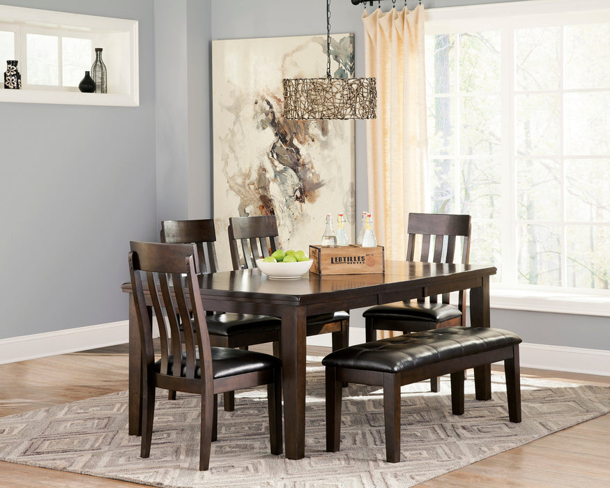 Haddigan Dark Brown Extendable Dining Set - Gate FurnitureDining Room Set