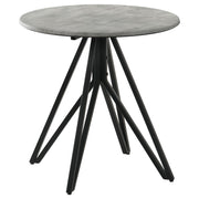 Hadi 2-piece Round SmartTop Coffee and End Table Set Cement - 736178-S2