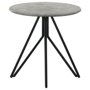 Hadi 2-piece Round SmartTop Coffee and End Table Set Cement - 736178-S2