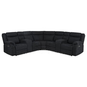 Hagen Upholstered Power Reclining Sectional Sofa Steel Grey - 600500P